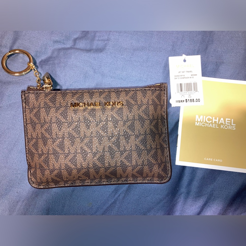 Michael Kors coin wallet keychain